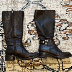 Franco Sarto Dark Brown Leather Boots